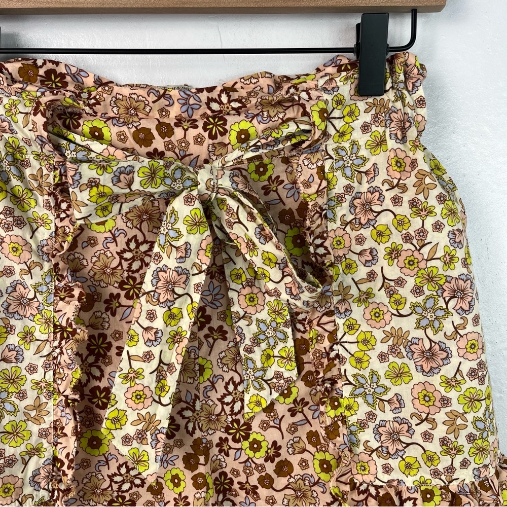 Scotch & Soda Organic Cotton Floral Print Waist Tie Shorts Sz XS - Picture 10 of 10